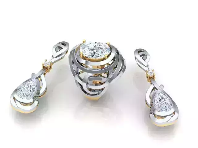 ring and earrings