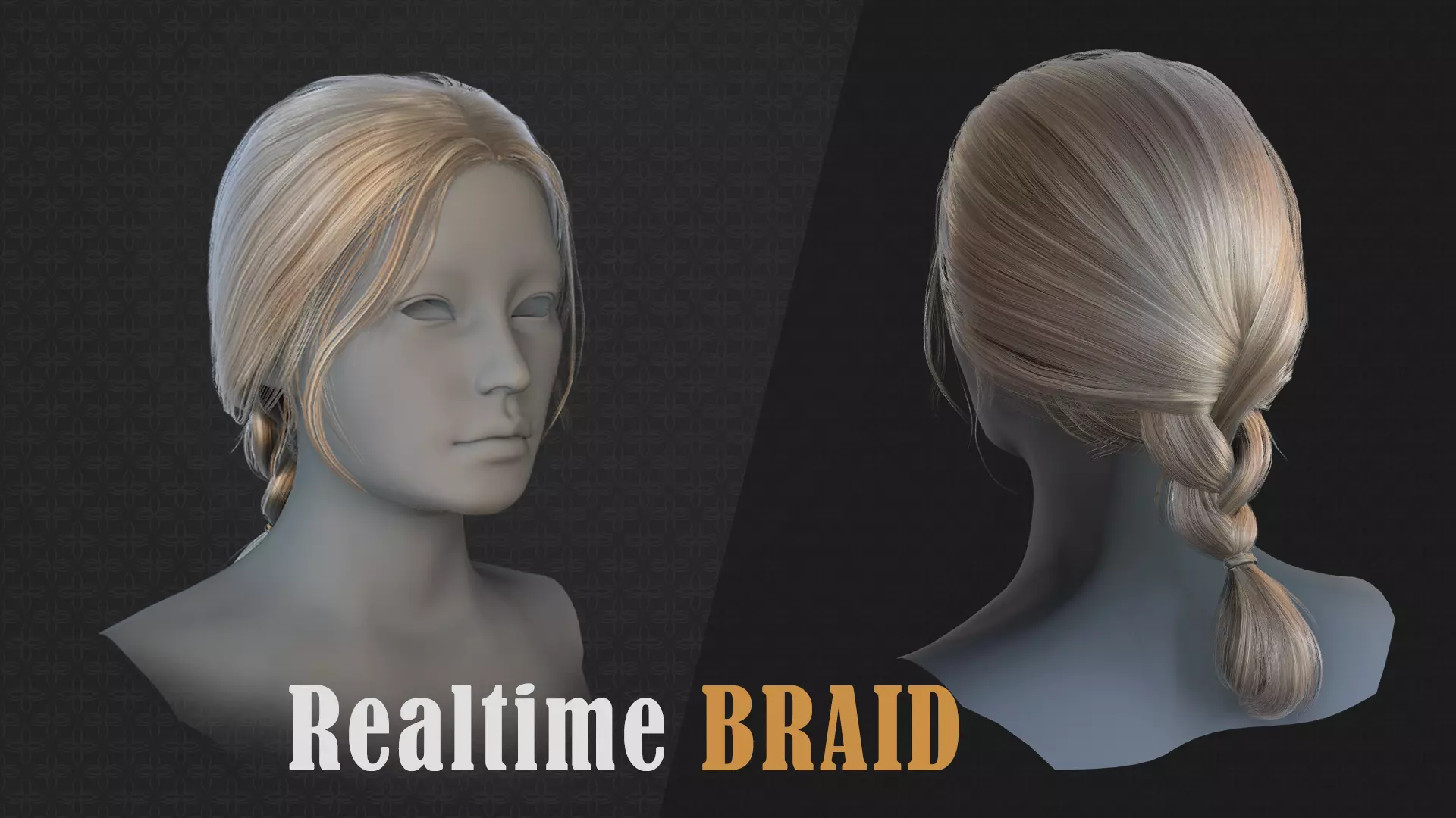 Shoty braid Low-poly 3D model