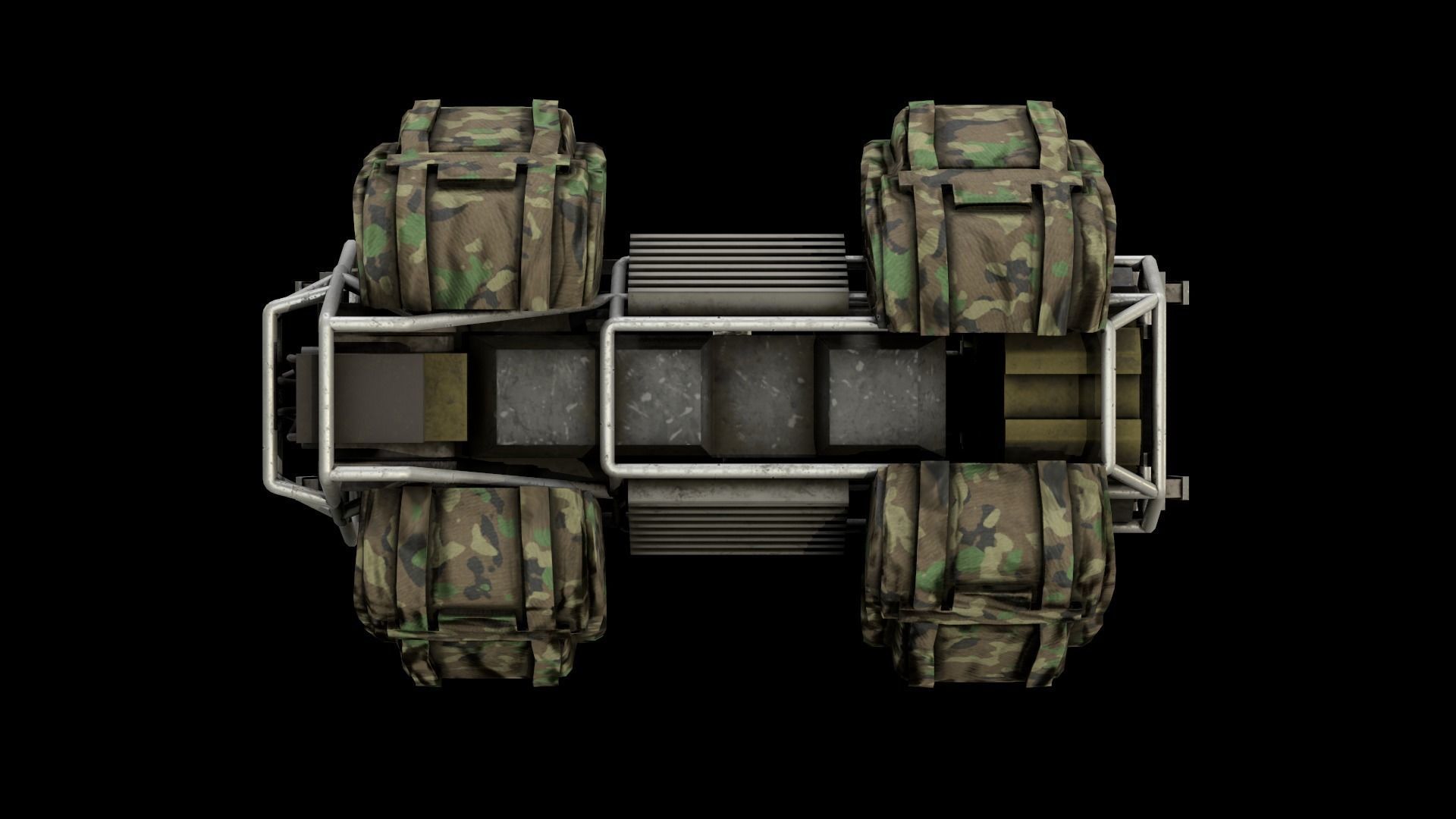 BigDog Robot Boston Dynamics Low-poly 3D model_22