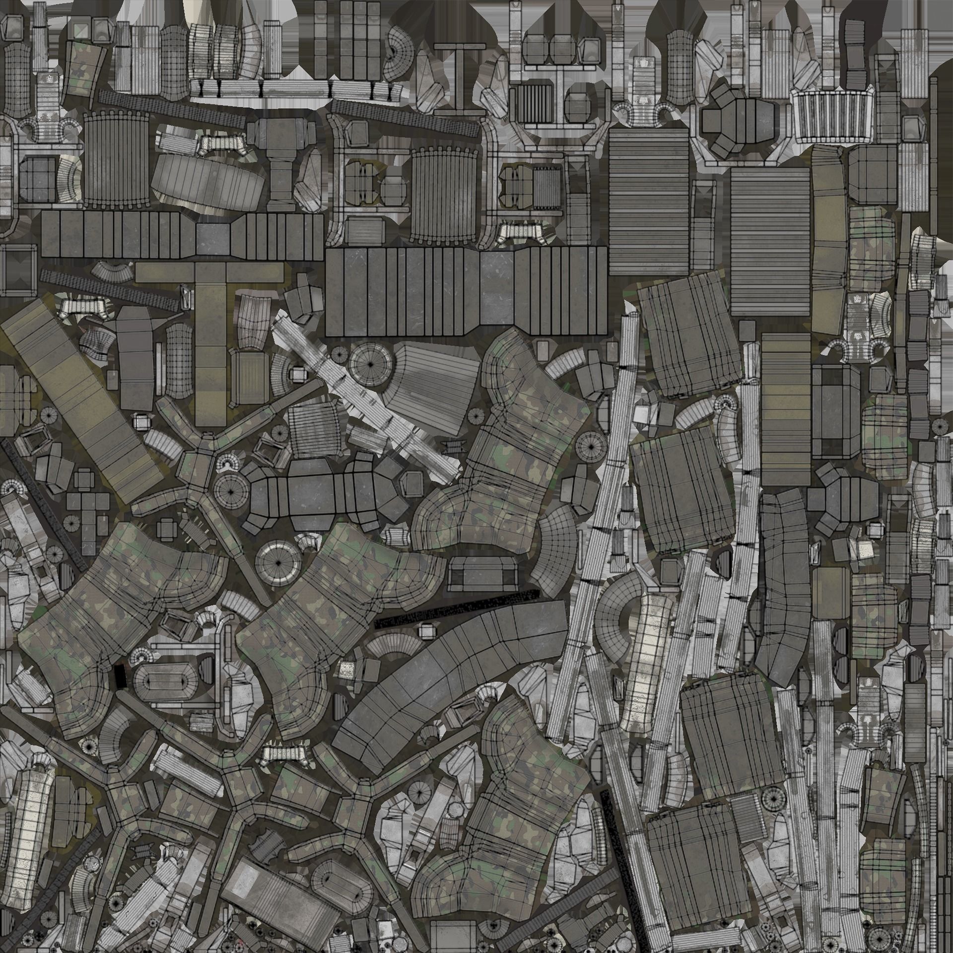 BigDog Robot Boston Dynamics Low-poly 3D model_16