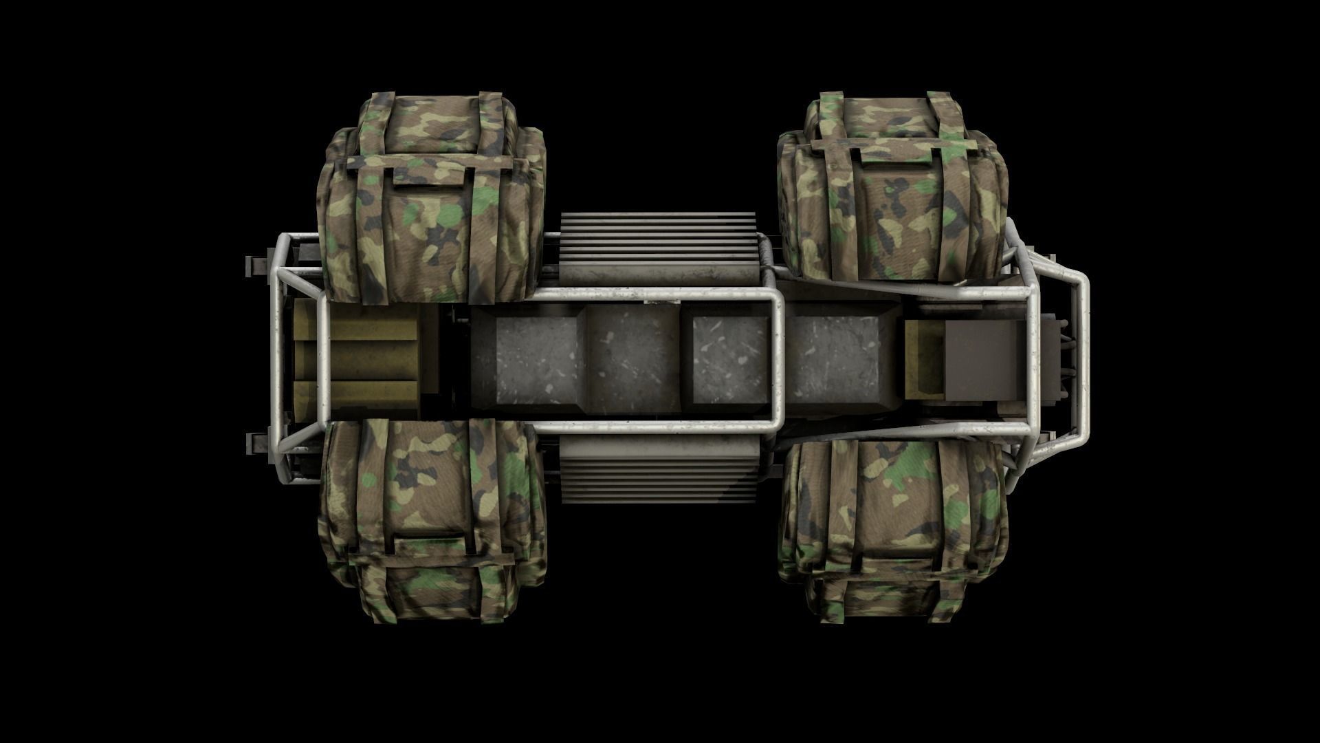 BigDog Robot Boston Dynamics Low-poly 3D model_23