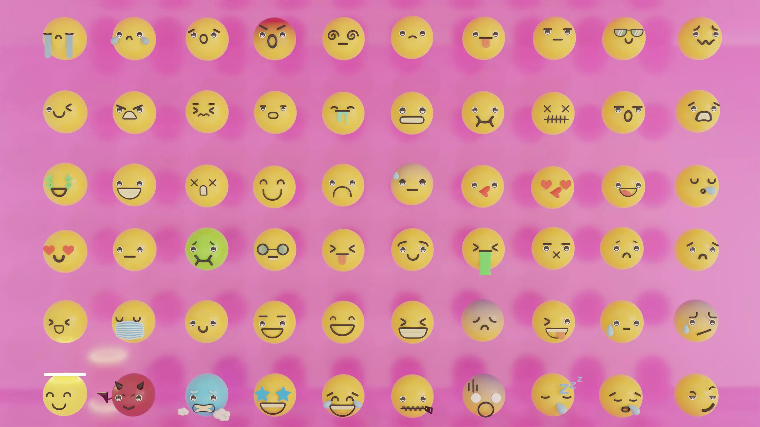 Emoji pack 60 3D model_0