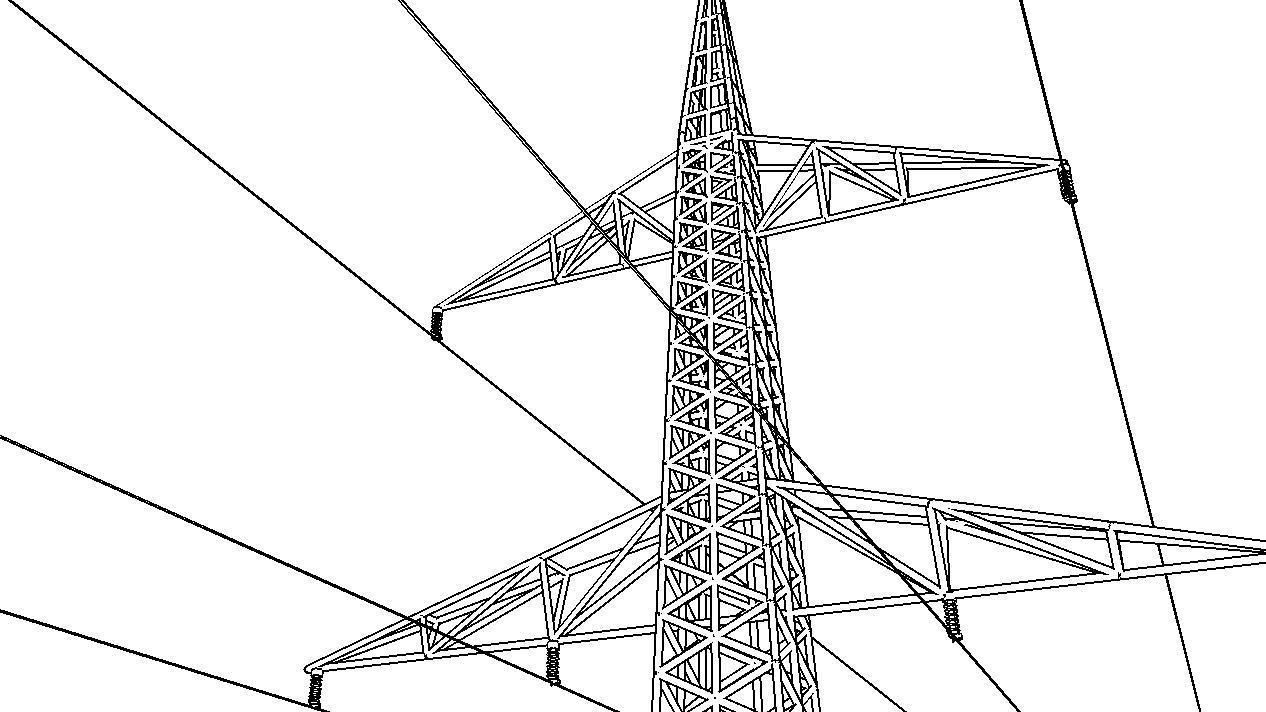 ELECTRCIC TOWER 2-LOW POLY Low-poly 3D model_17