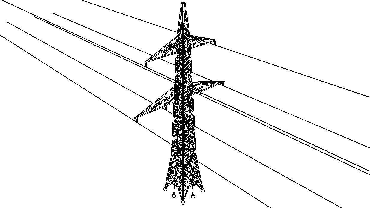 ELECTRCIC TOWER 2-LOW POLY Low-poly 3D model_15