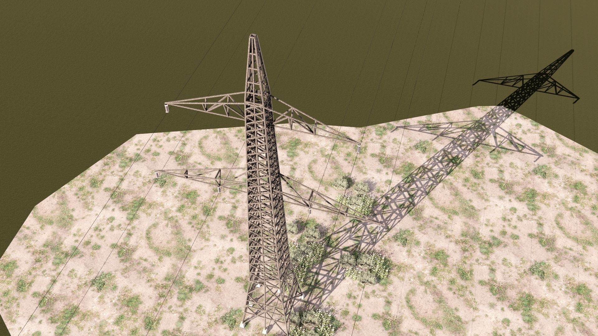 ELECTRCIC TOWER 2-LOW POLY Low-poly 3D model_3