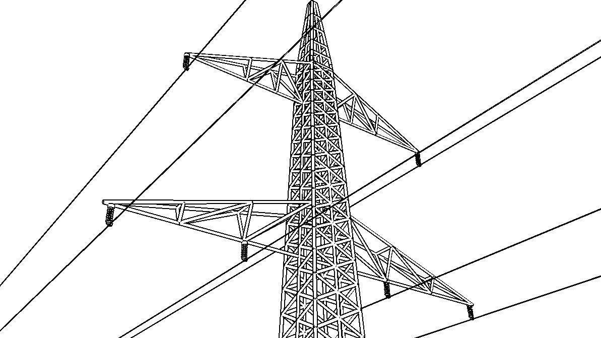 ELECTRCIC TOWER 2-LOW POLY Low-poly 3D model_18