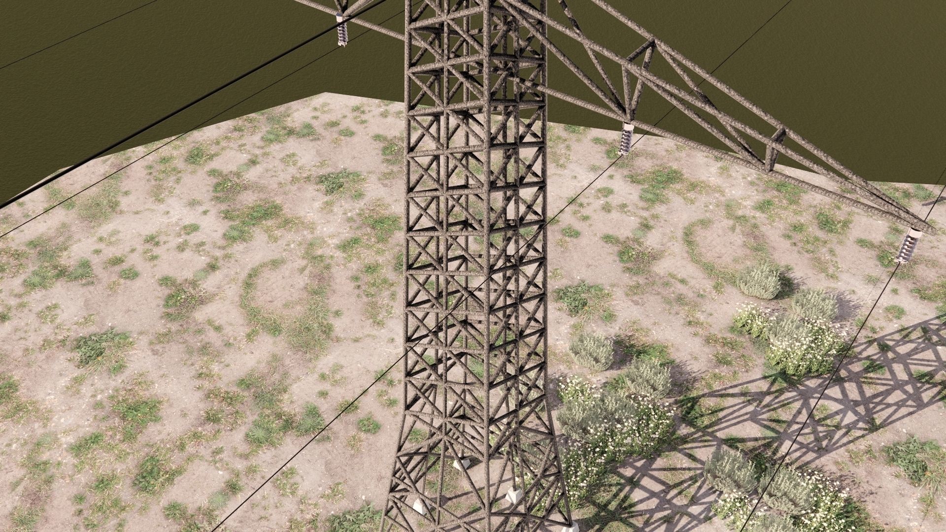 ELECTRCIC TOWER 2-LOW POLY Low-poly 3D model_8