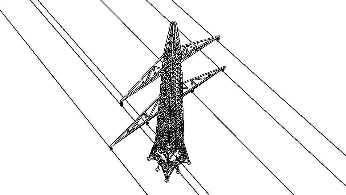 ELECTRCIC TOWER 2-LOW POLY Low-poly 3D model_21