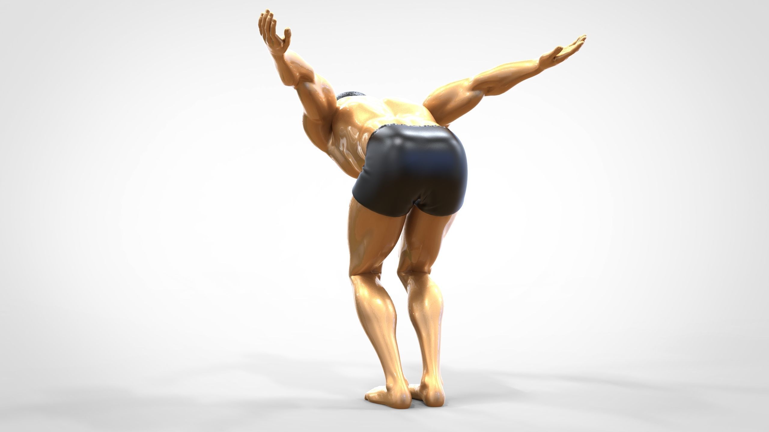 N1 swimmer is diving 3D print model_6