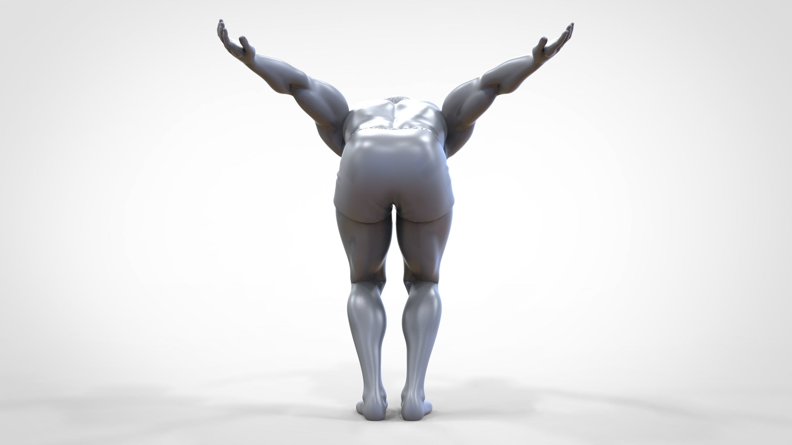 N1 swimmer is diving 3D print model_26