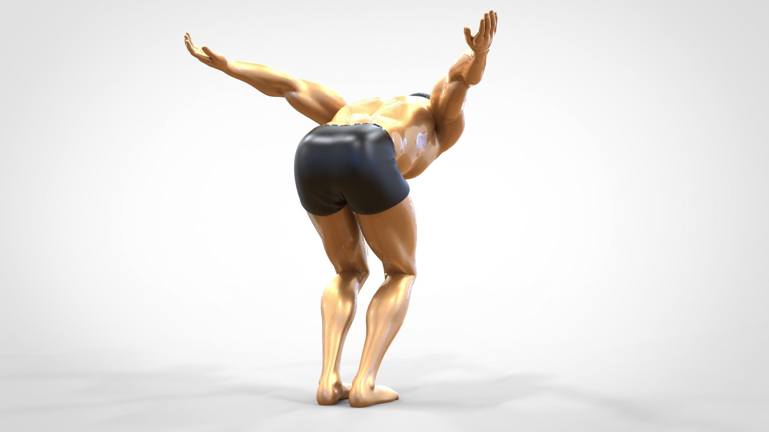 N1 swimmer is diving 3D print model_4