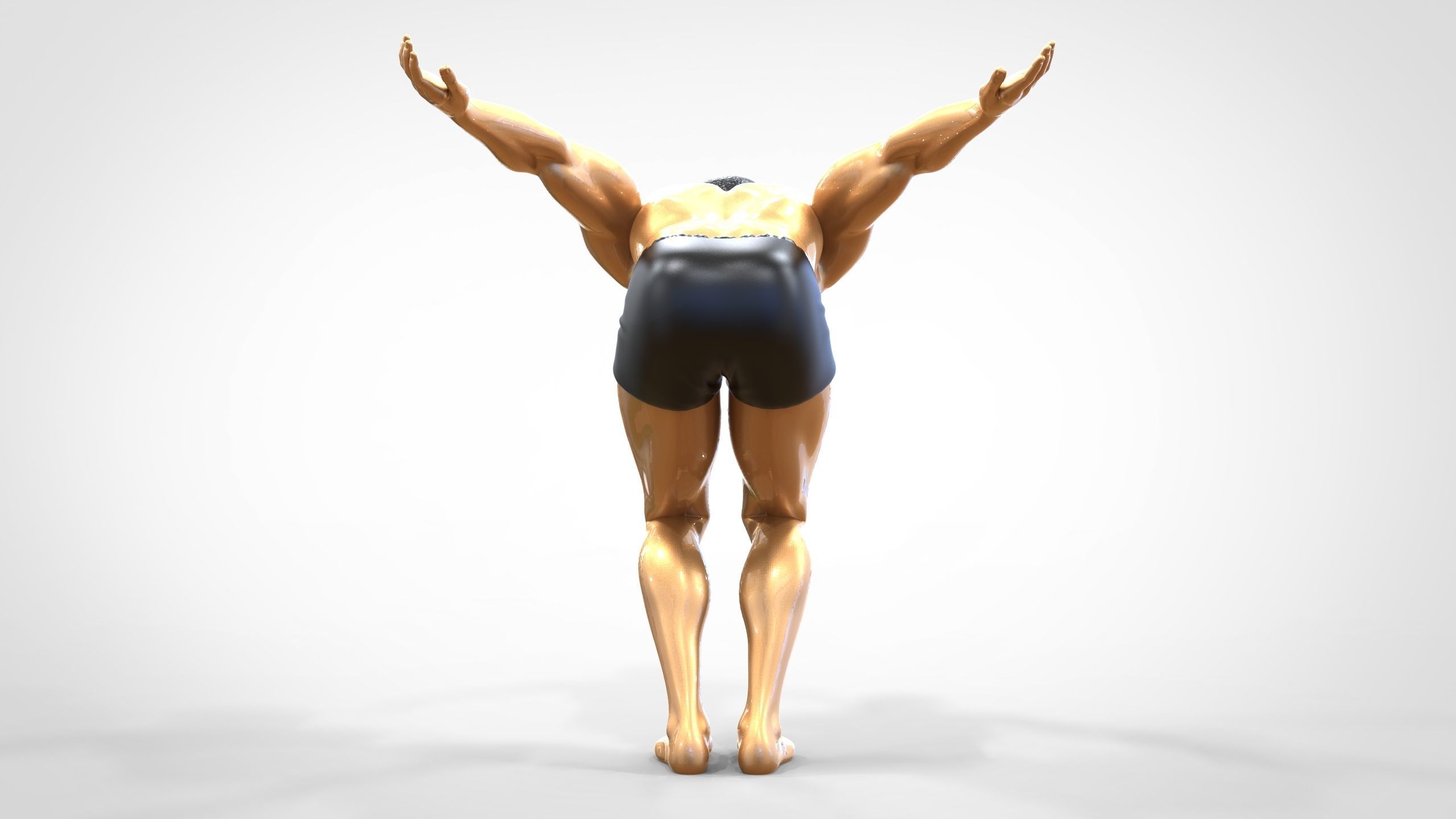 N1 swimmer is diving 3D print model_7