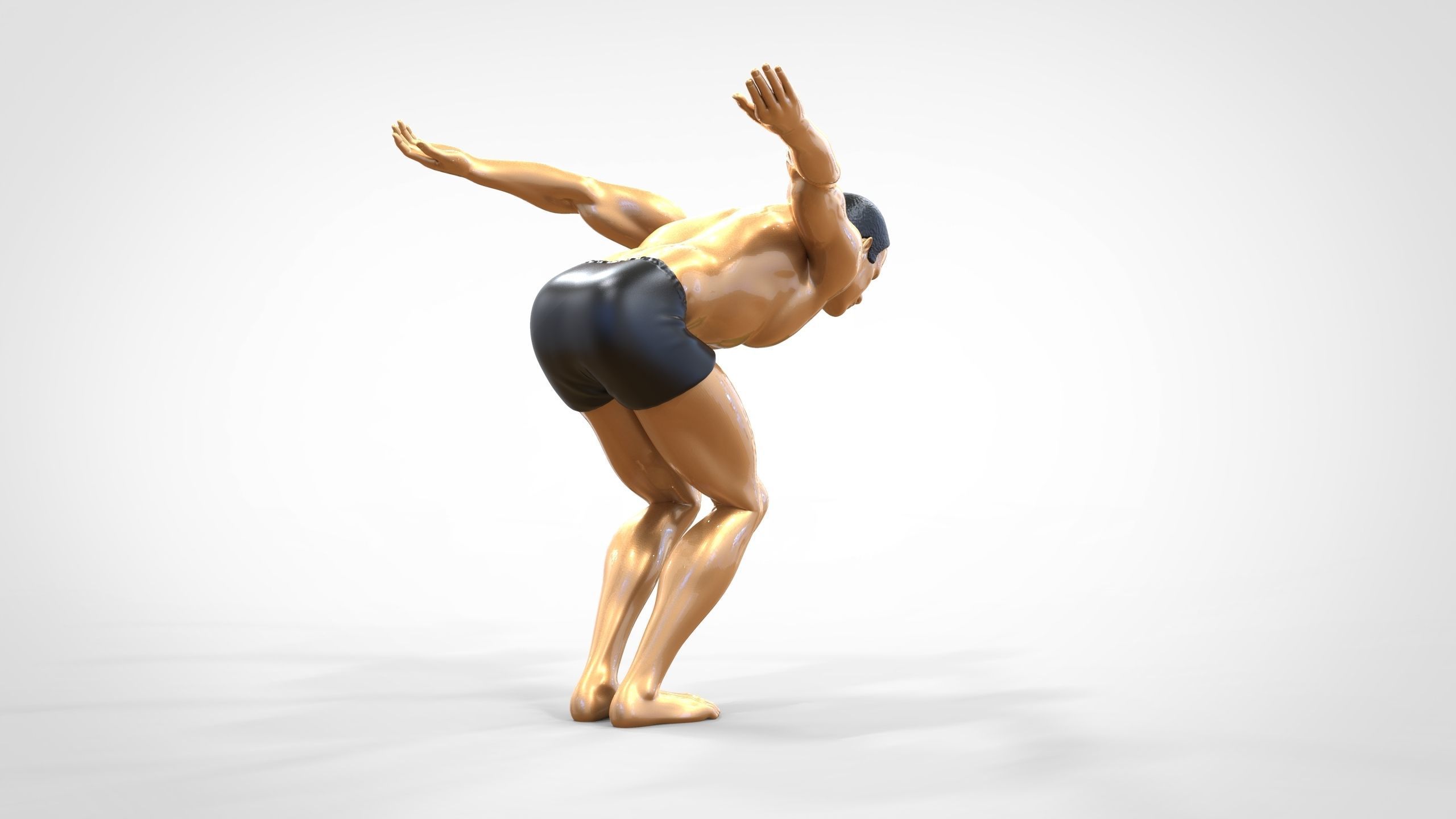 N1 swimmer is diving 3D print model_1