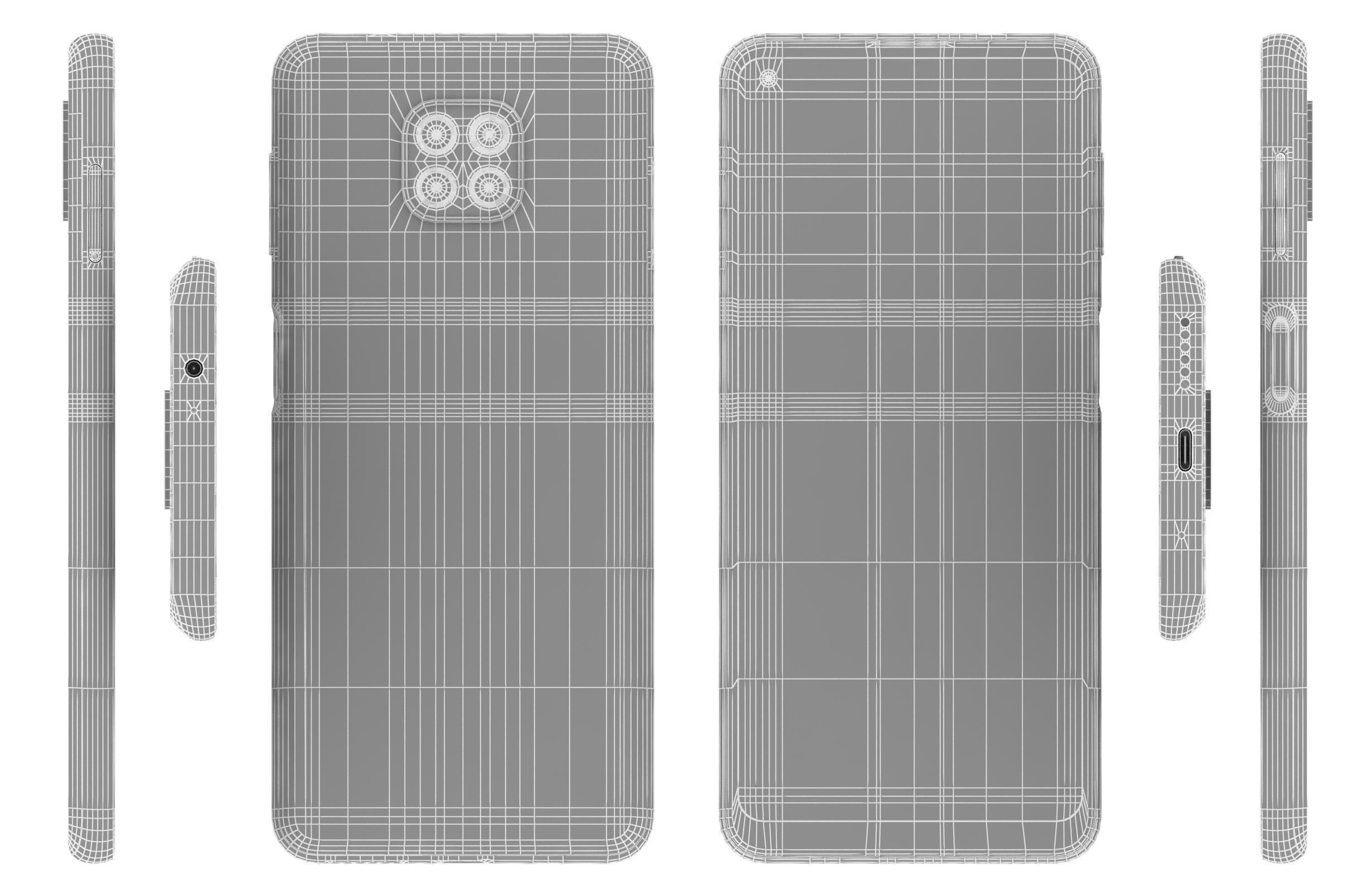 Motorola Moto G Power Flash Gray And Polar Silver 3D model_25