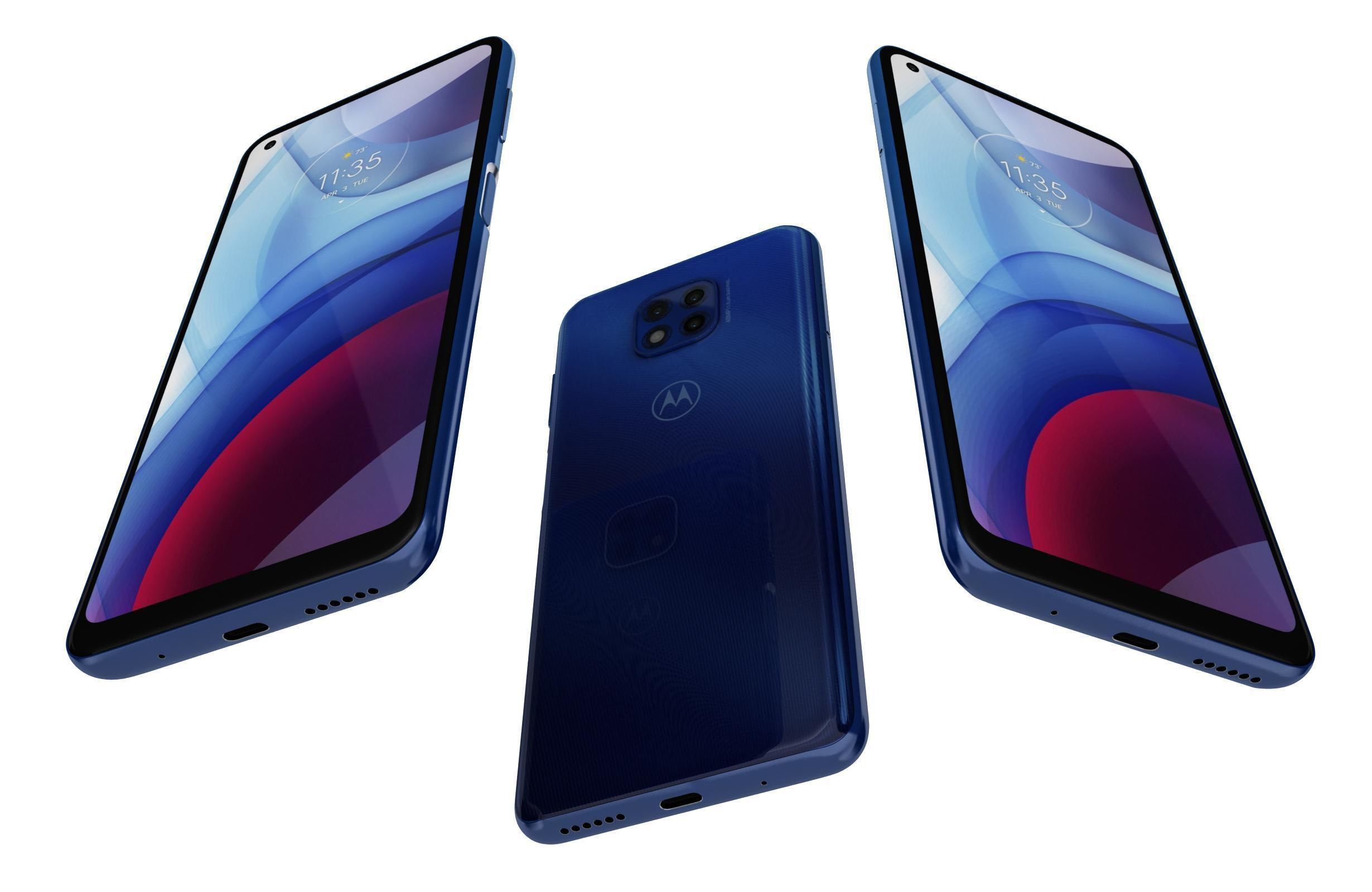 Motorola Moto G Power Flash Gray And Polar Silver 3D model_3