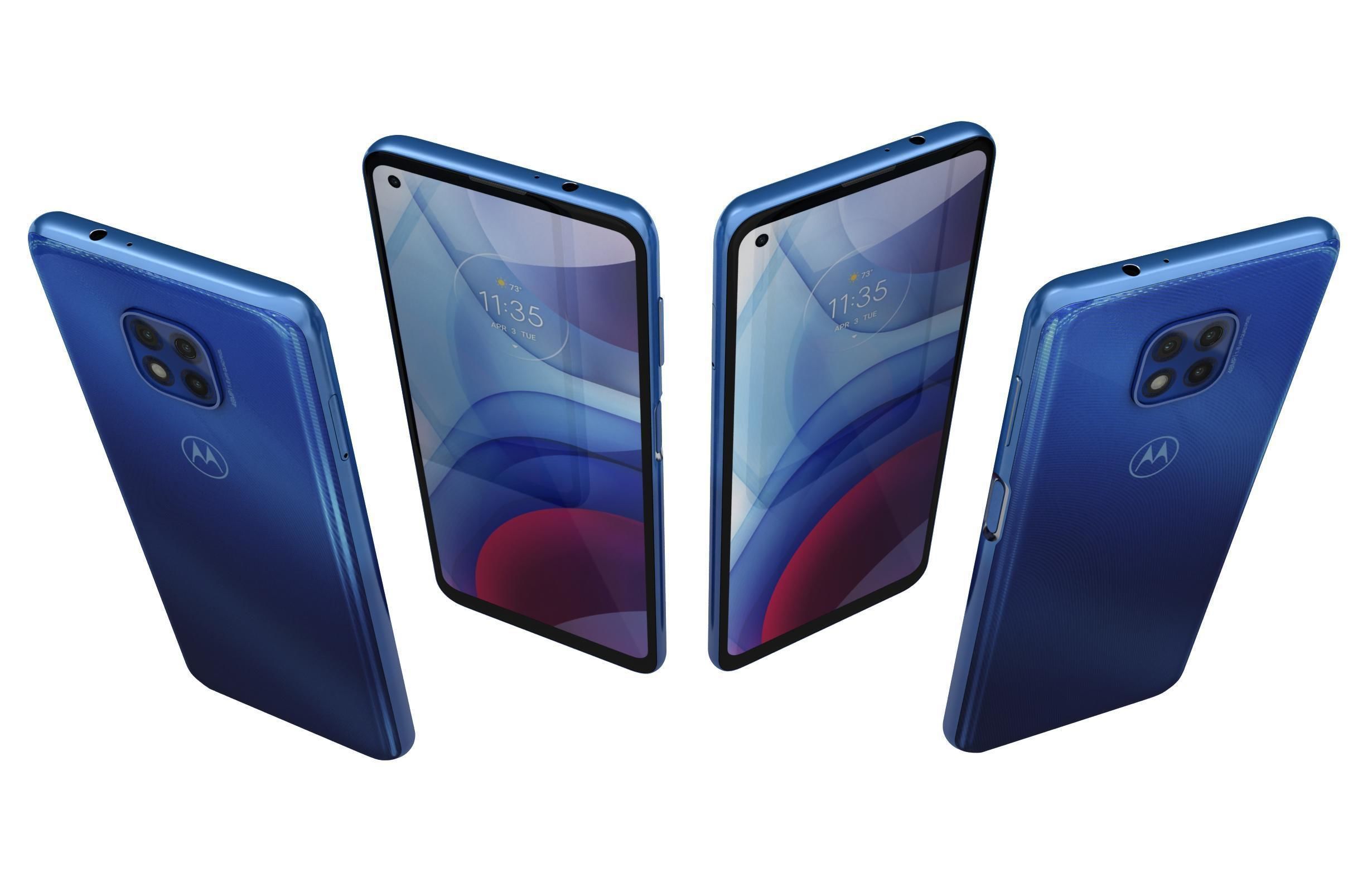 Motorola Moto G Power Flash Gray And Polar Silver 3D model_5