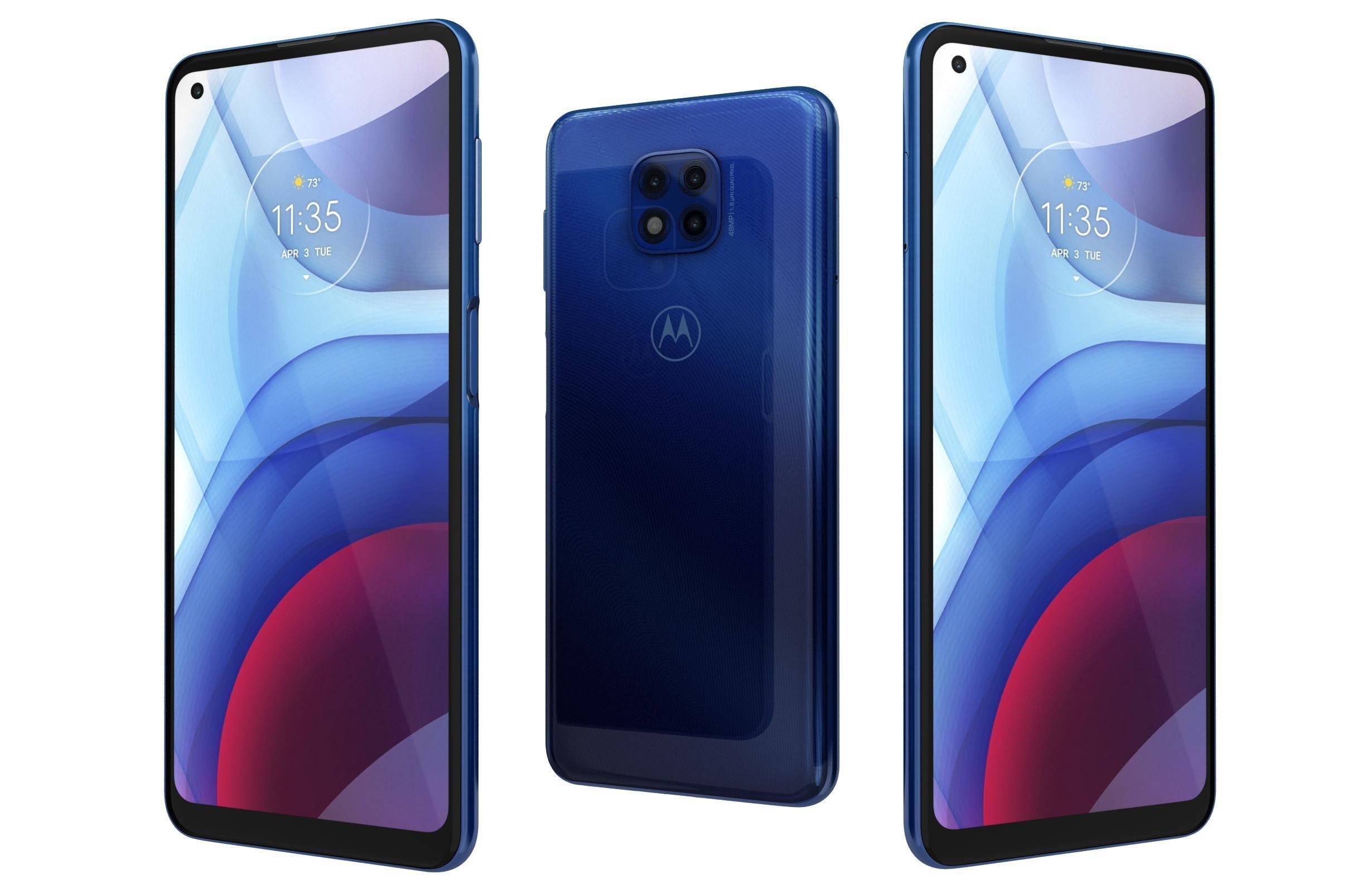 Motorola Moto G Power Flash Gray And Polar Silver 3D model_1