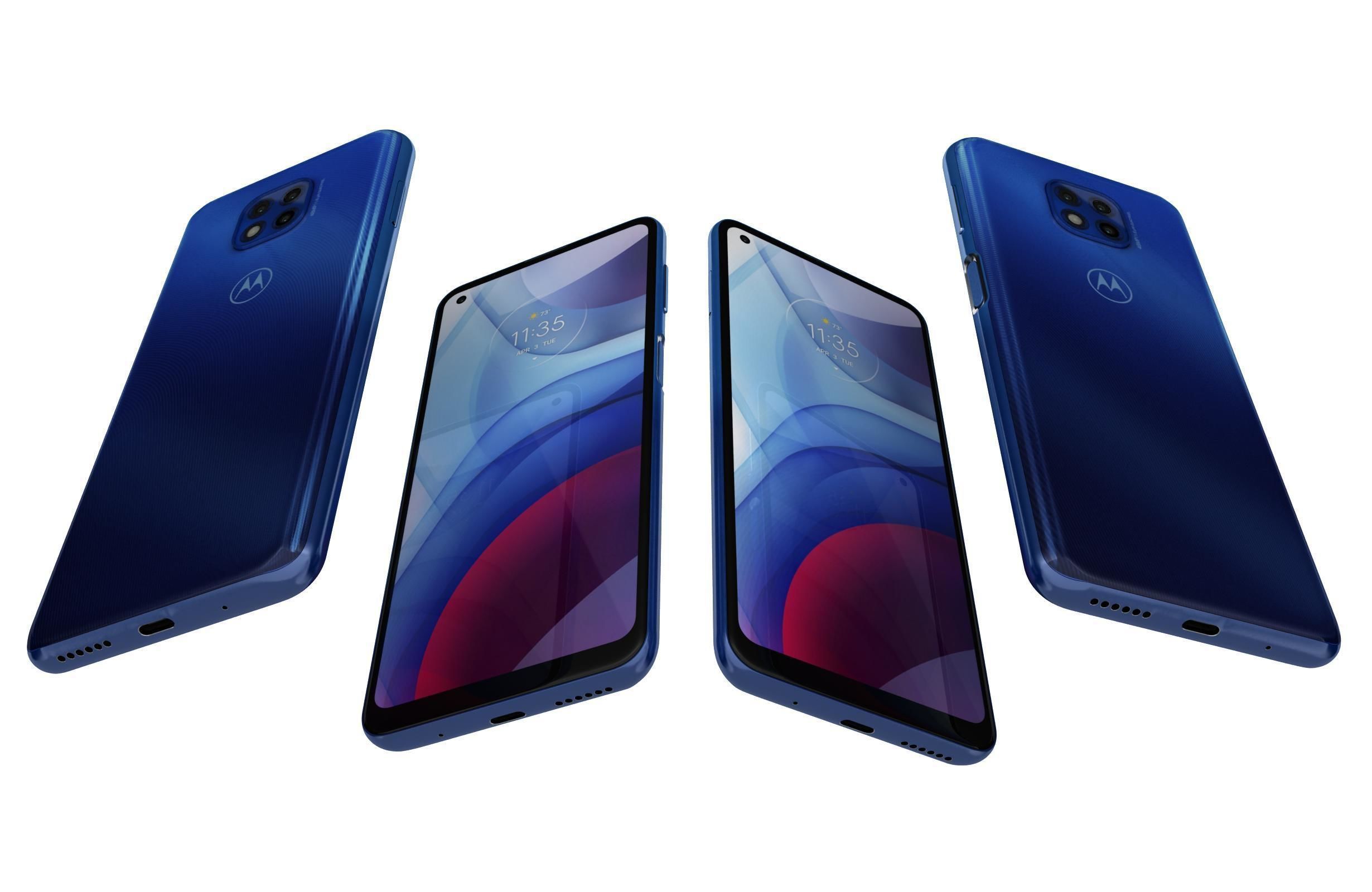 Motorola Moto G Power Flash Gray And Polar Silver 3D model_6