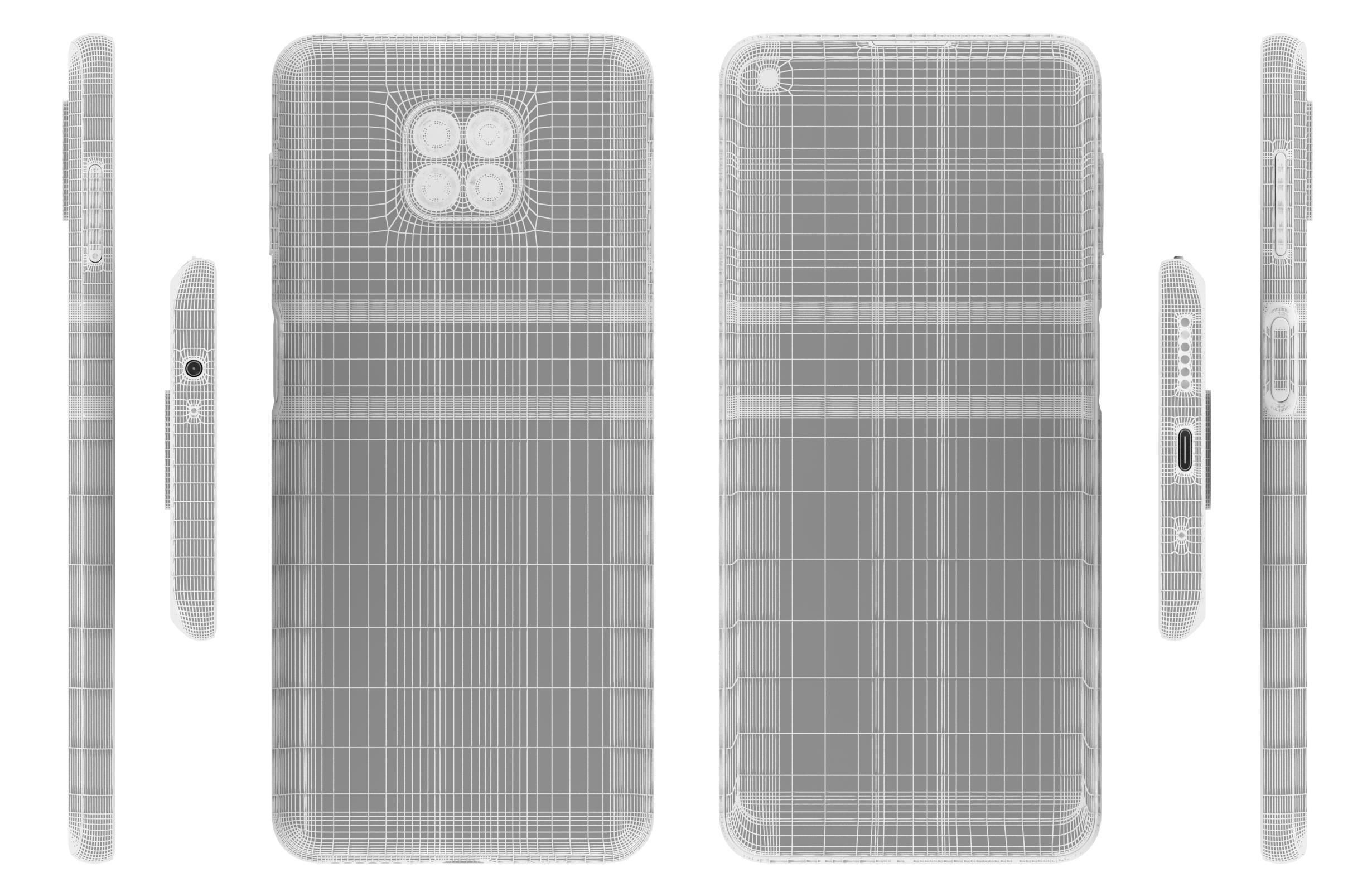 Motorola Moto G Power Flash Gray And Polar Silver 3D model_26