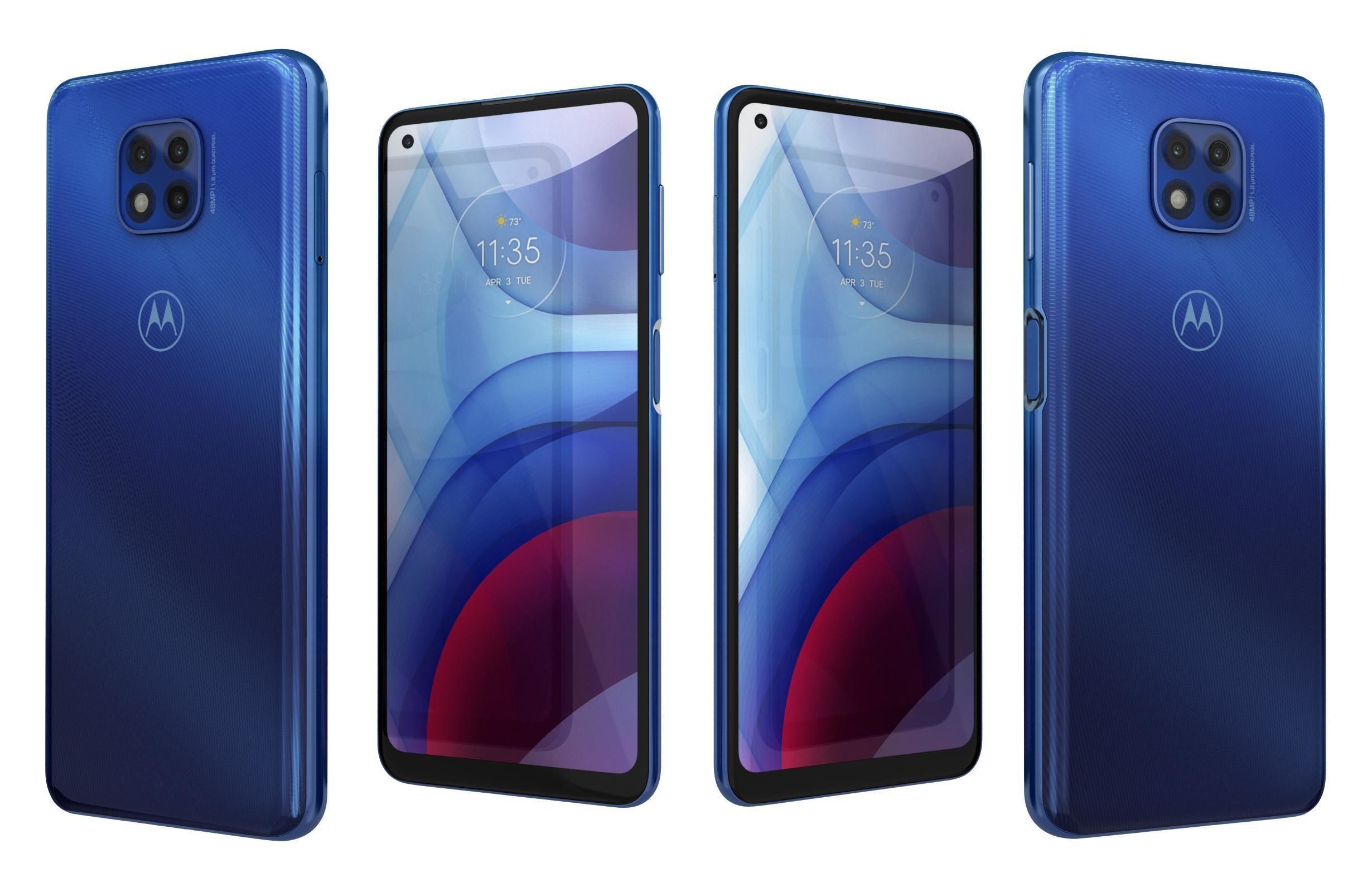 Motorola Moto G Power Flash Gray And Polar Silver 3D model_4