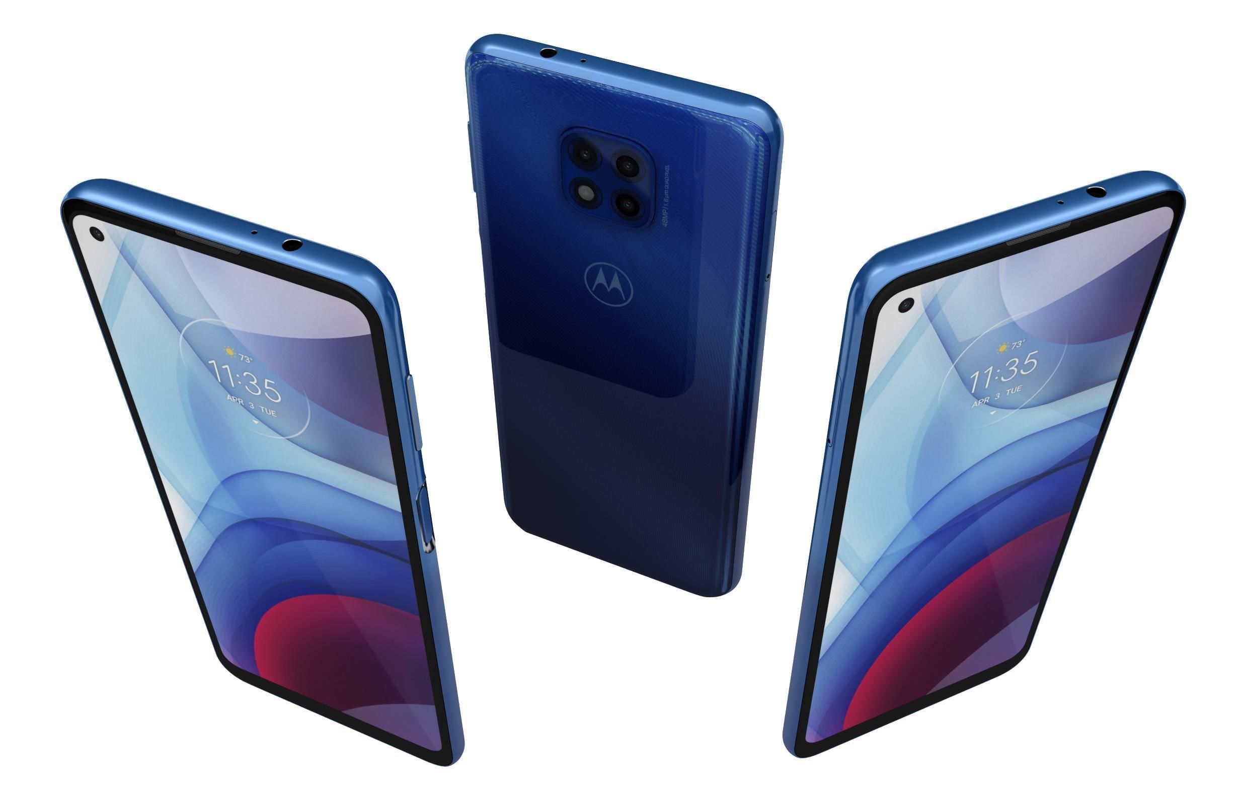 Motorola Moto G Power Flash Gray And Polar Silver 3D model_2