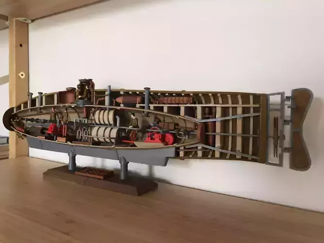 Print and build your own model kit of the ICTINEO II 3D print model