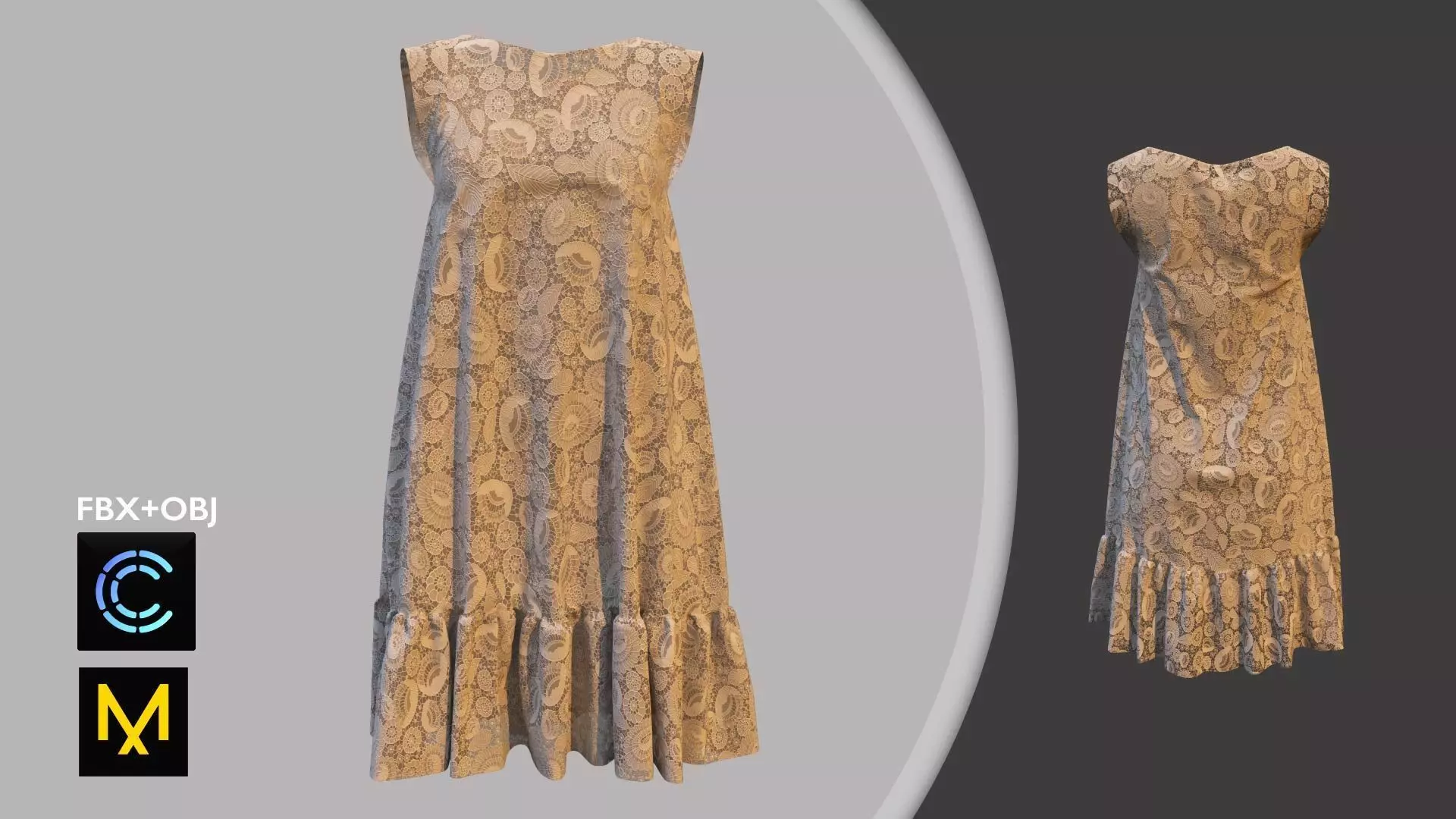 Dress Marvelous Designer 3D model