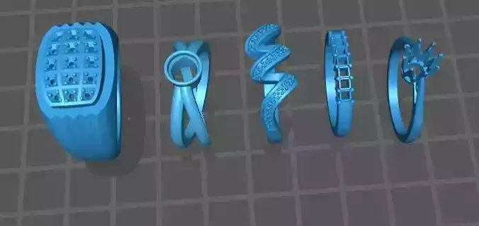 3D printable Jewelry  Ring 
