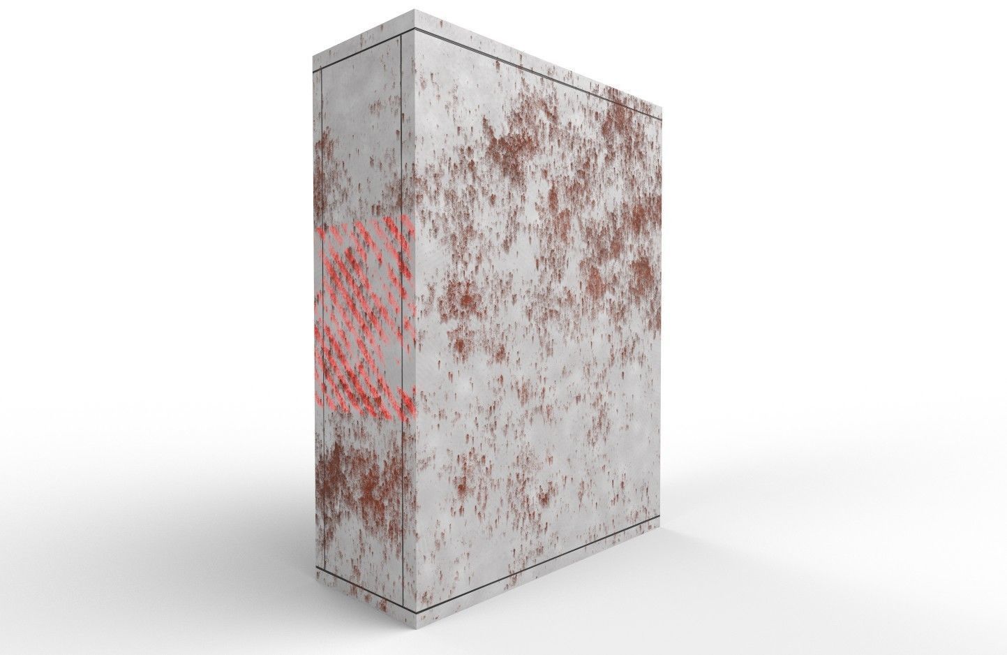 Electrical Control Box m3 Low-poly 3D model_6