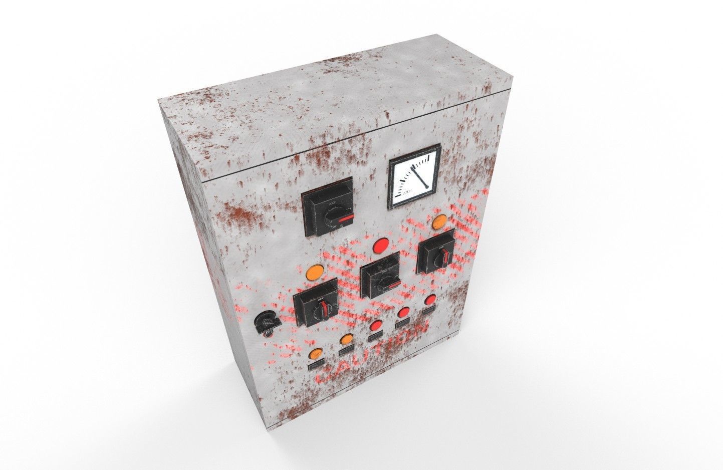Electrical Control Box m3 Low-poly 3D model_32
