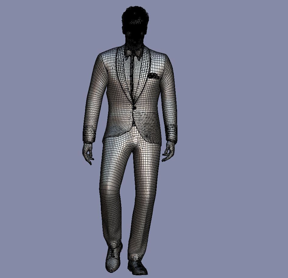rigged elegant man 3D model_8