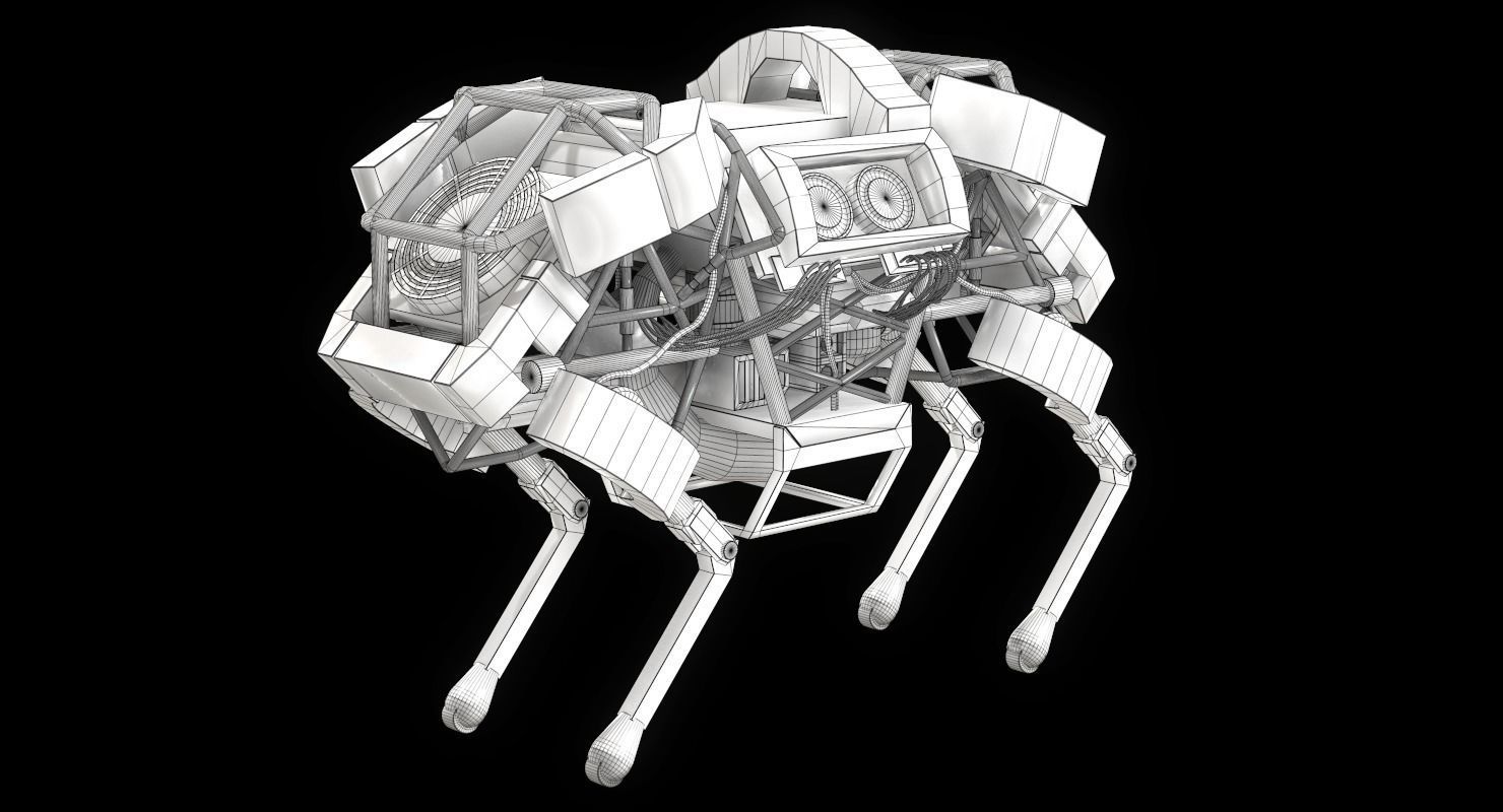 WildCat Robot Boston Dynamics Low-poly 3D model_13