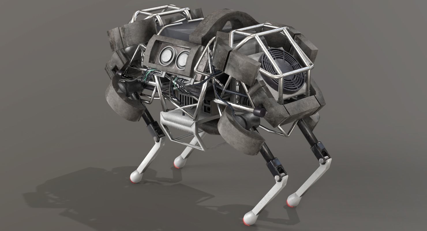 WildCat Robot Boston Dynamics Low-poly 3D model_3