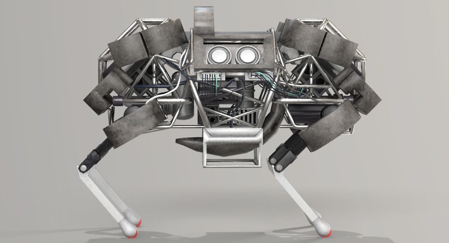 WildCat Robot Boston Dynamics Low-poly 3D model_8