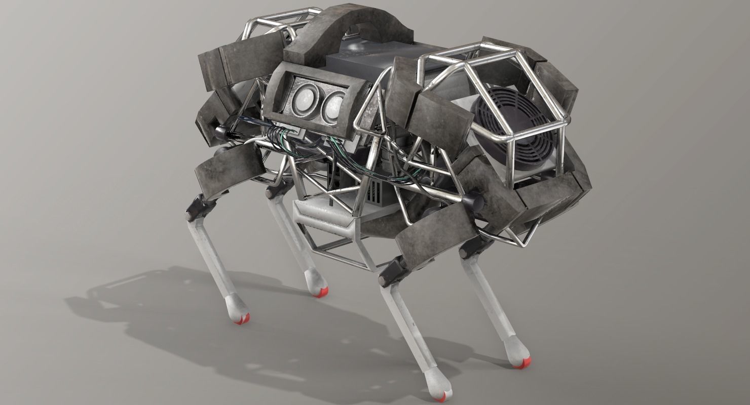 WildCat Robot Boston Dynamics Low-poly 3D model_5