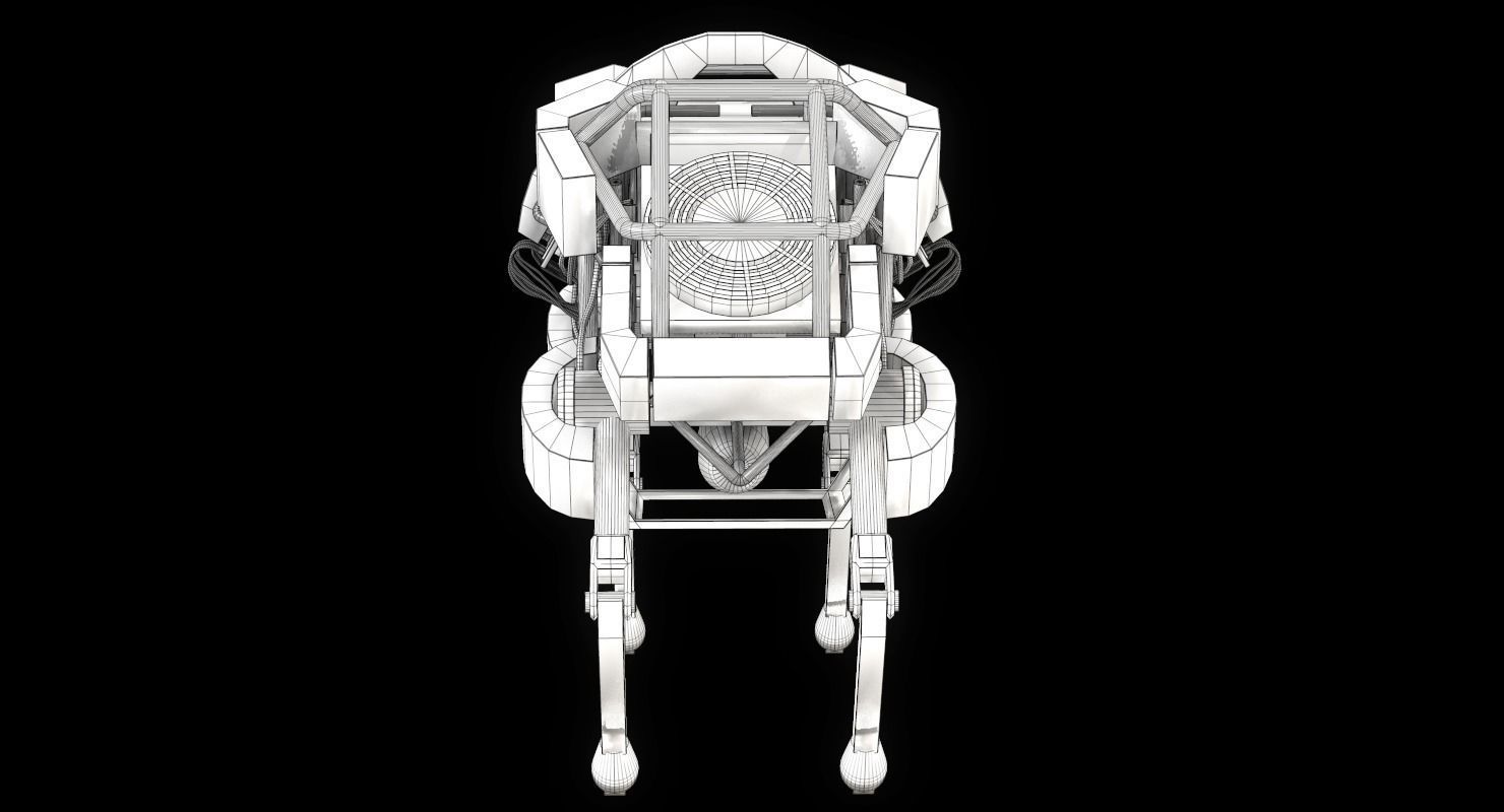 WildCat Robot Boston Dynamics Low-poly 3D model_19