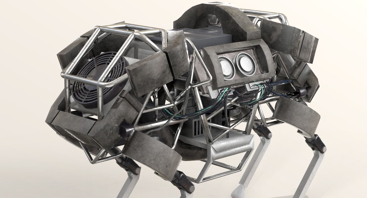 WildCat Robot Boston Dynamics Low-poly 3D model_10