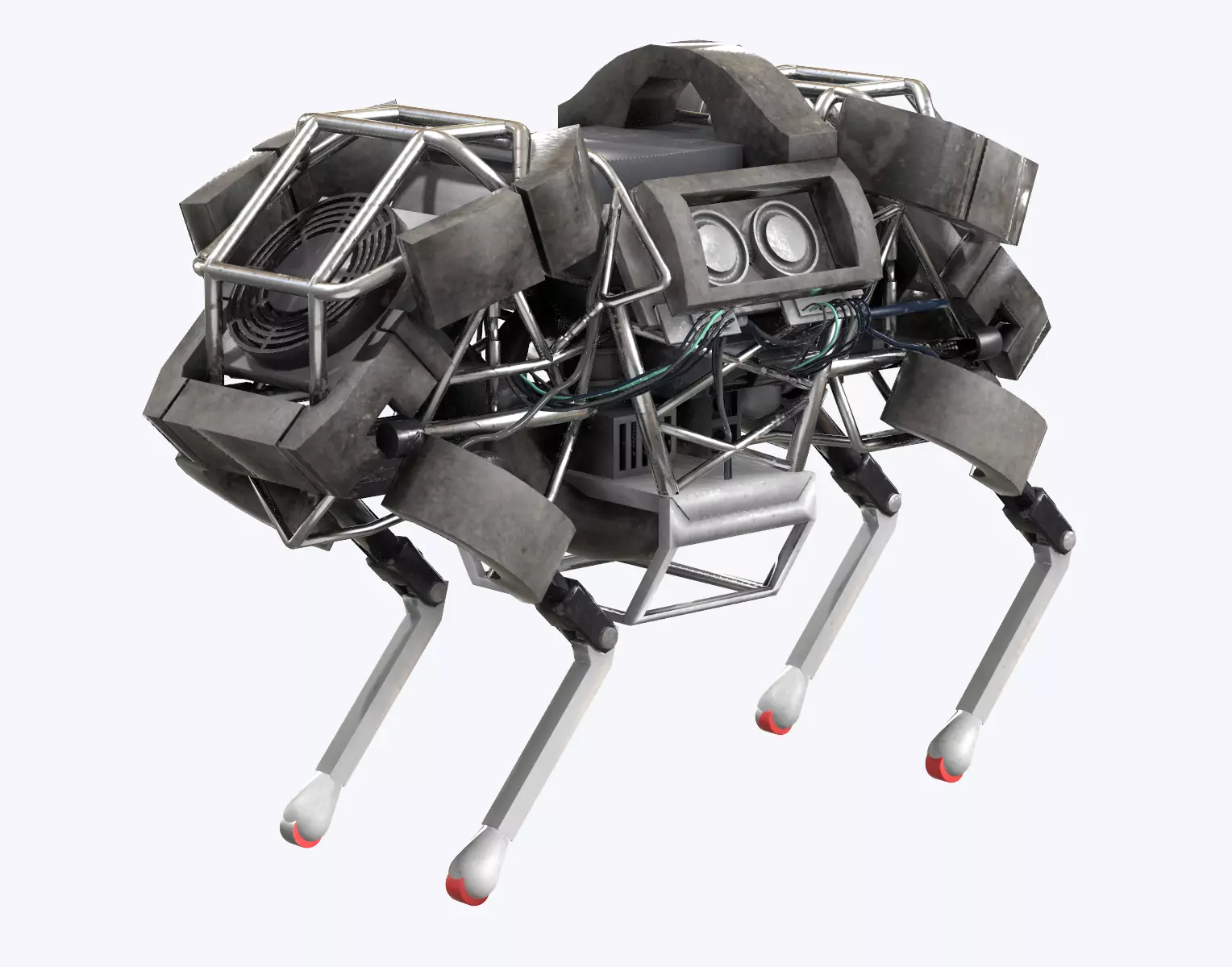 WildCat Robot Boston Dynamics Low-poly 3D model_0
