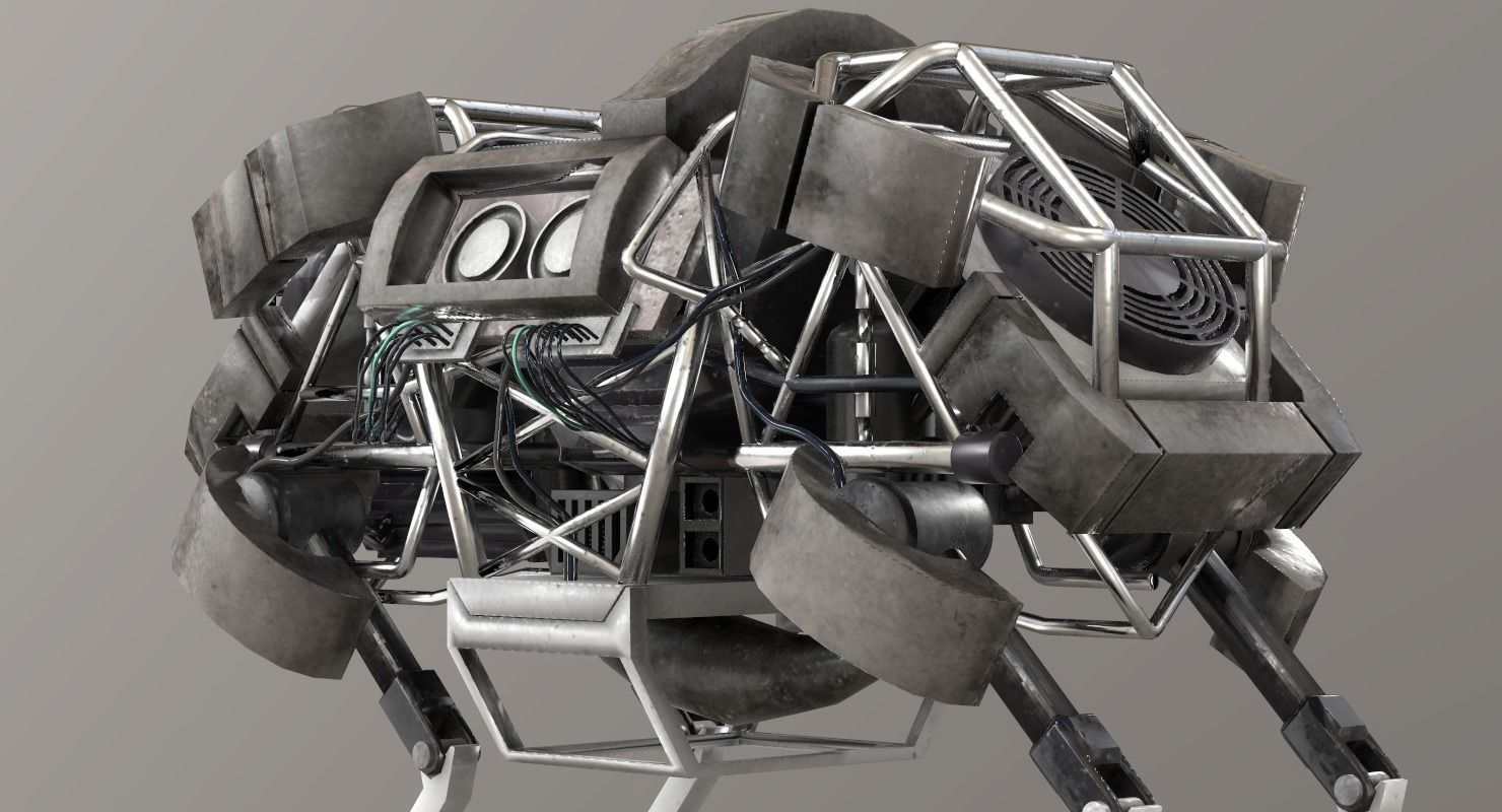 WildCat Robot Boston Dynamics Low-poly 3D model_11