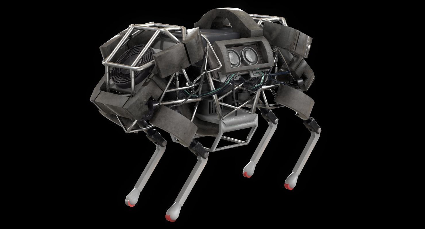 WildCat Robot Boston Dynamics Low-poly 3D model_12