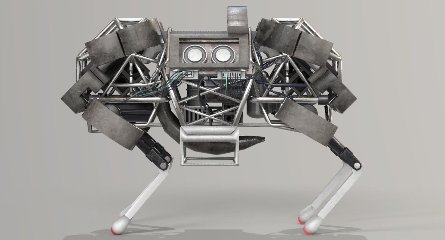 WildCat Robot Boston Dynamics Low-poly 3D model_9