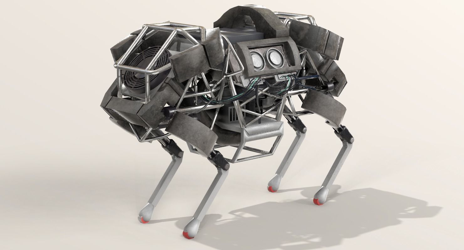 WildCat Robot Boston Dynamics Low-poly 3D model_2