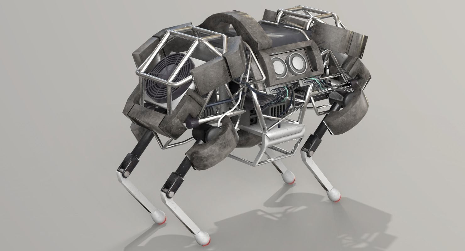 WildCat Robot Boston Dynamics Low-poly 3D model_4