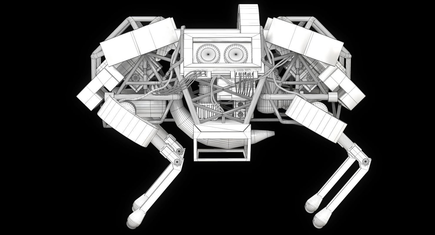 WildCat Robot Boston Dynamics Low-poly 3D model_17