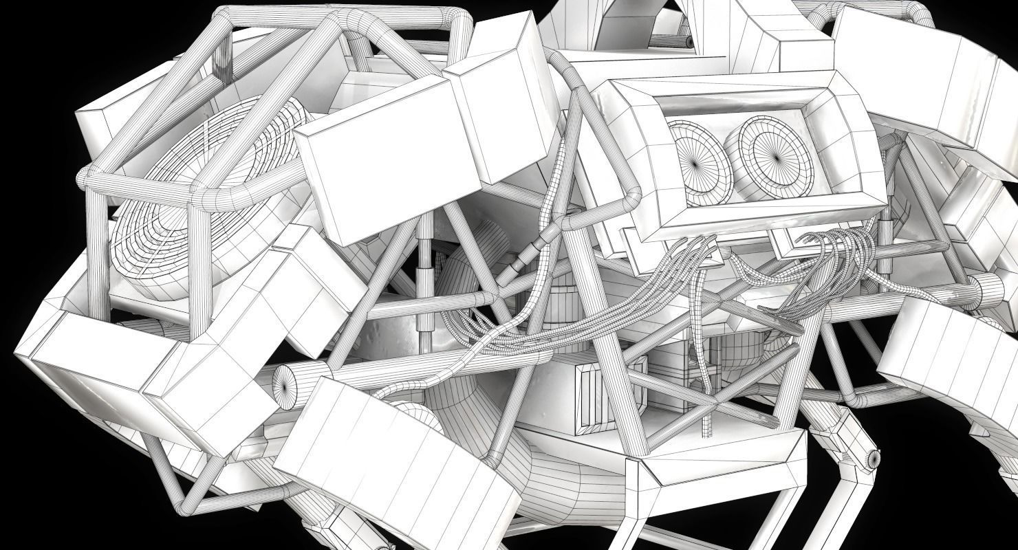 WildCat Robot Boston Dynamics Low-poly 3D model_21