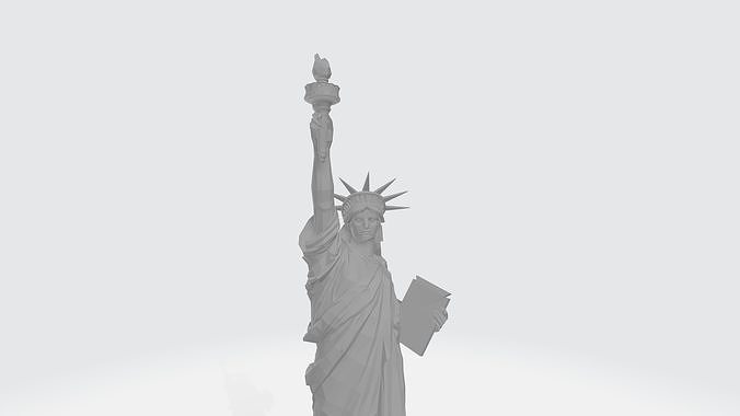 Statue of liberty 3D Model for Animation Scenes and Games Low-poly 3D model