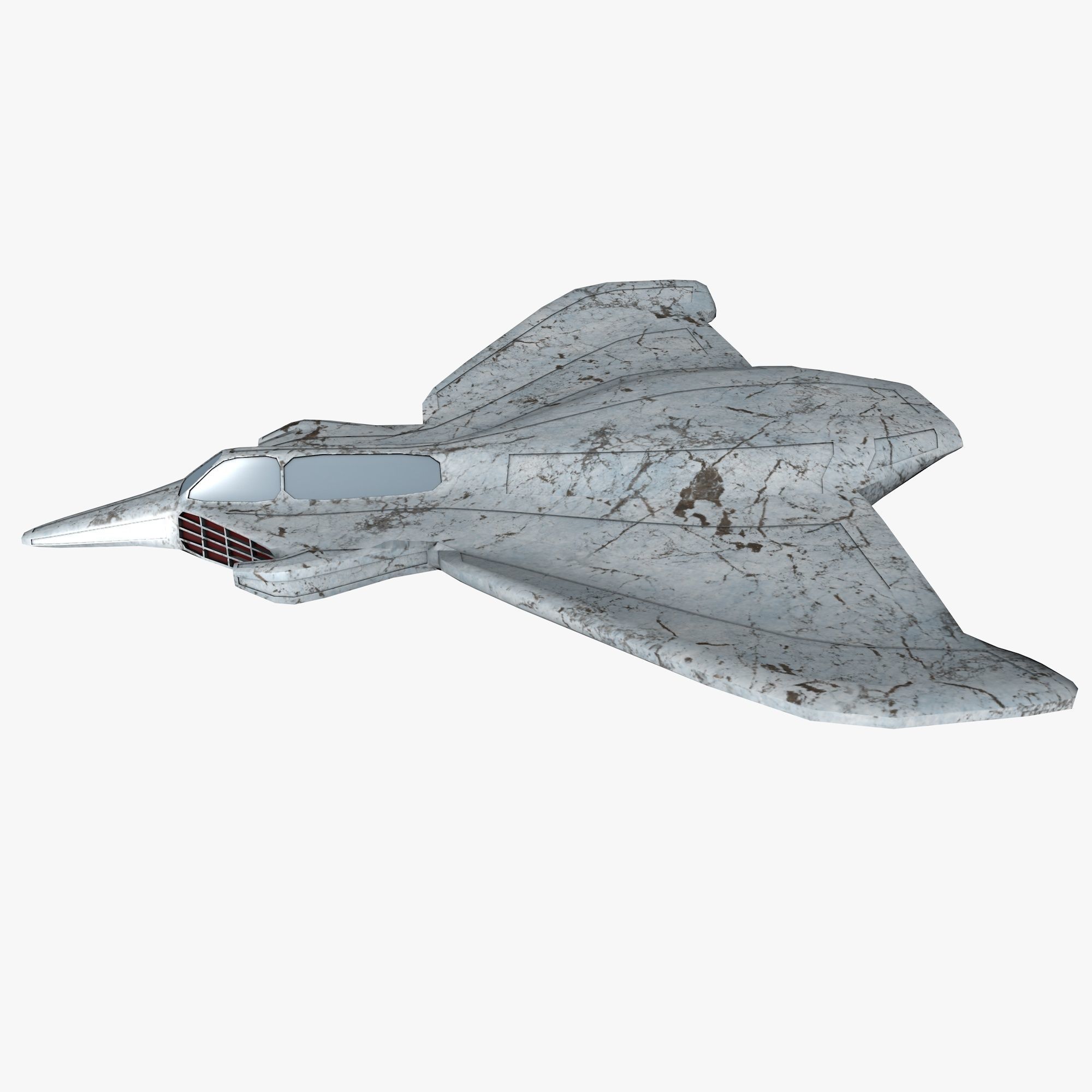 space mosquito A 2 Low-poly 3D model_1