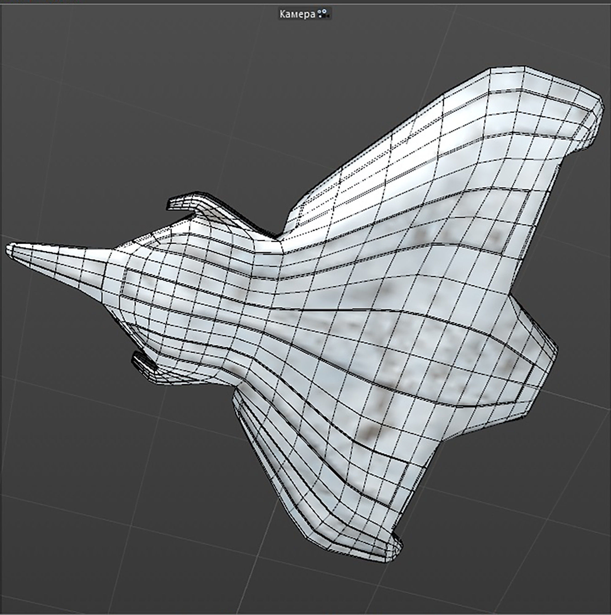 space mosquito A 2 Low-poly 3D model_11