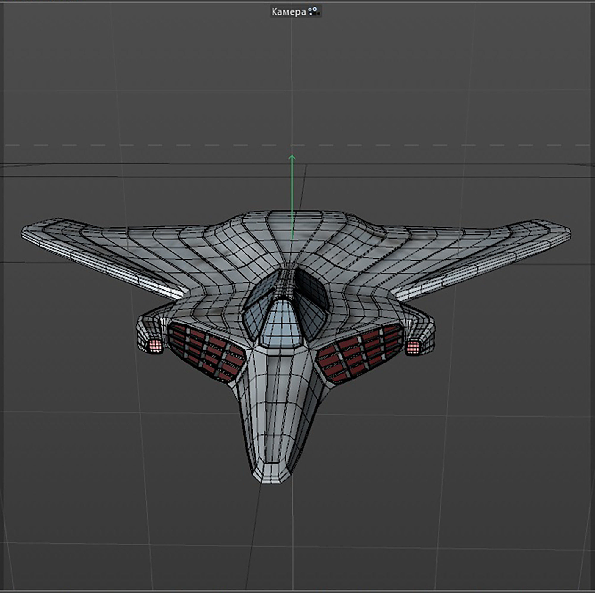 space mosquito A 2 Low-poly 3D model_12