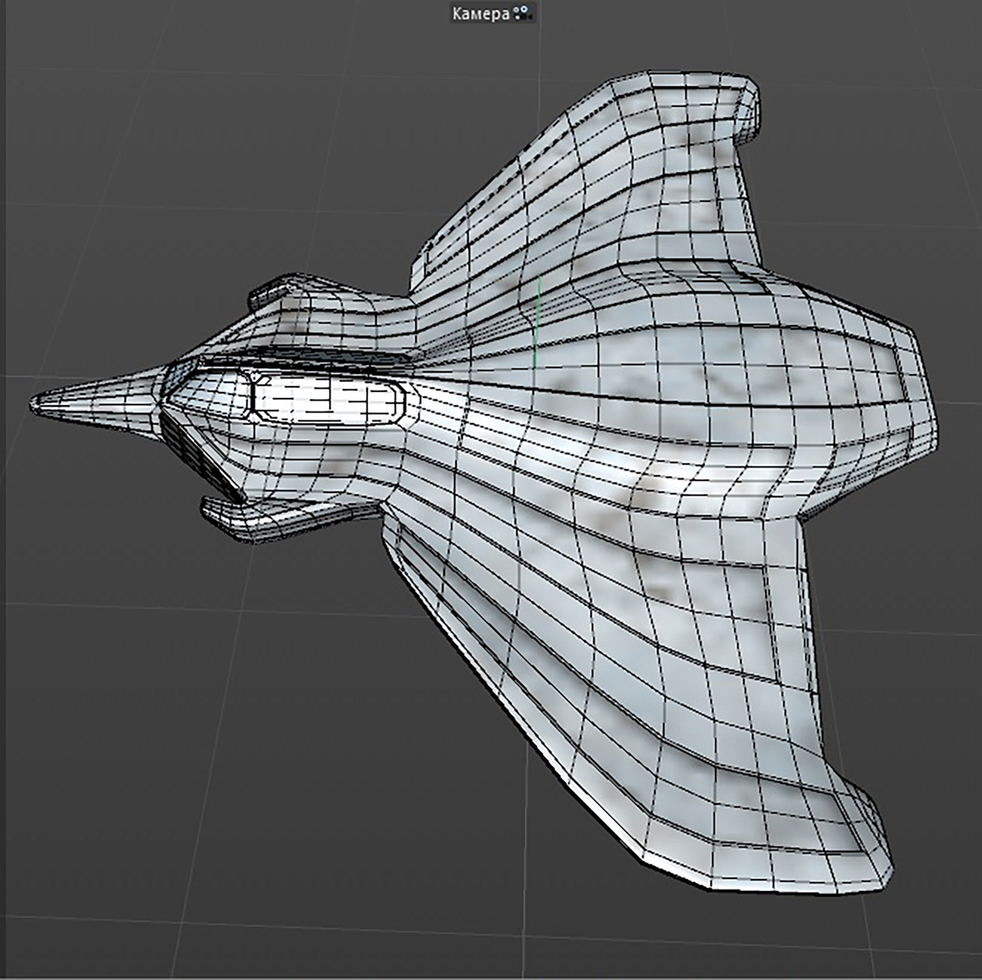 space mosquito A 2 Low-poly 3D model_10